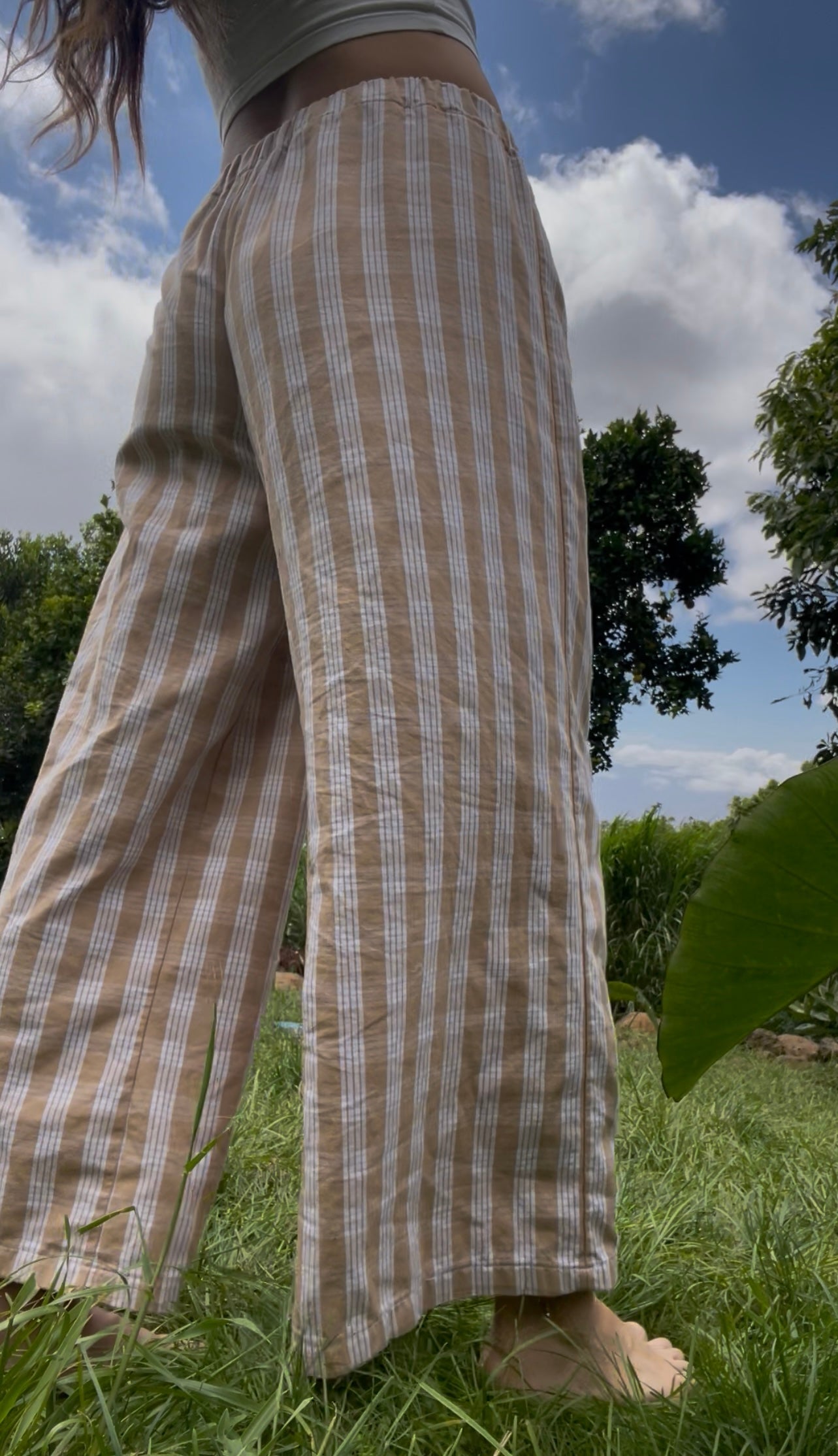 Palaka Mid-Rise Pants♡