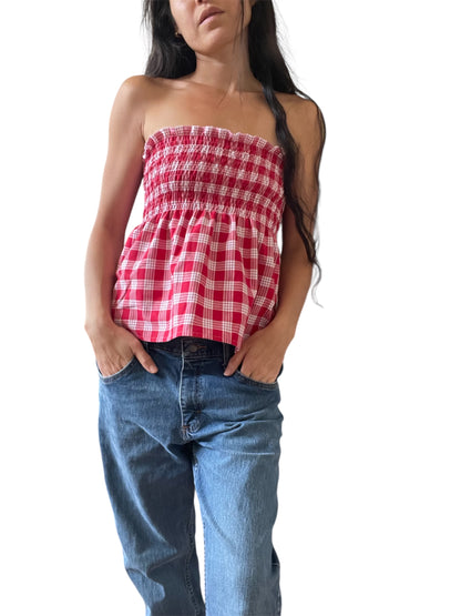 "scrunchie" top