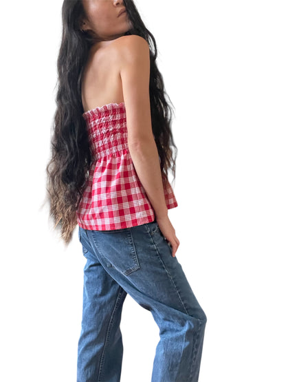 "scrunchie" top